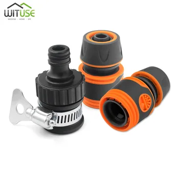 

3Pcs Fast Coupling Adapter Drip Tape Irrigation Hose Connector With 1/2" 3/4"barbed Garden Water Connector Irrigation Tool Kit