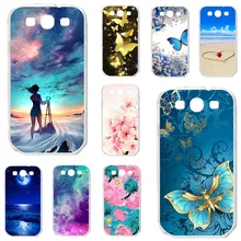Funda de TPU para Samsung I9300 Galaxy S III LTE S3, carcasa de silicona con estampado Floral para Samsung S3, 4,8 pulgadas