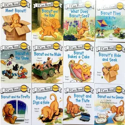 24 livros/conjunto de livros de figuras, séries de biscoitos, fonônicos, imagens em inglês, que posso ler o livro de história das crianças, educação precoce, bolso de leitura