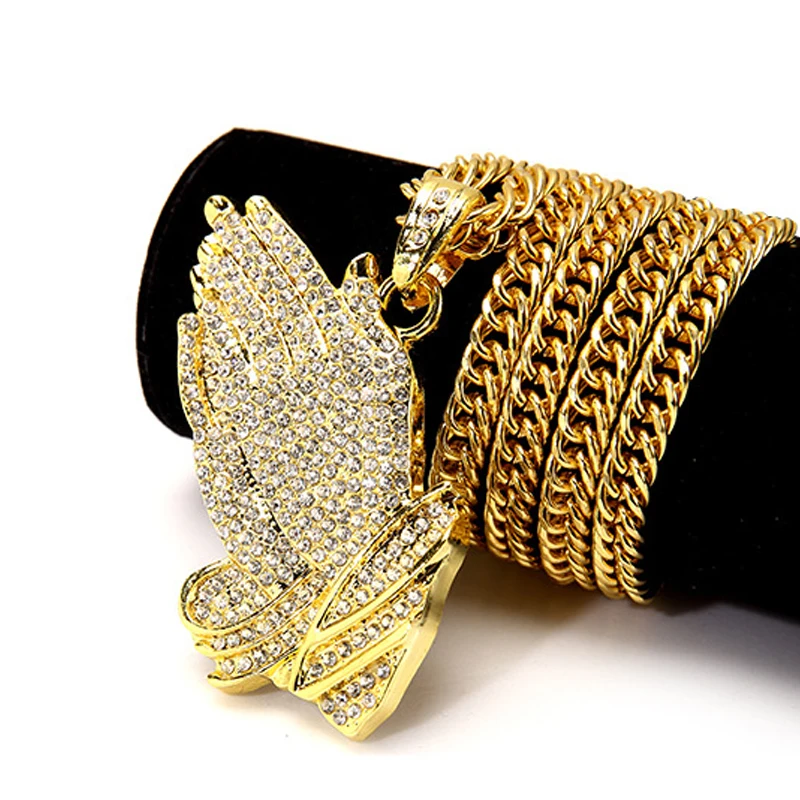 Buy Hip Hop Gold color Rapper Hands