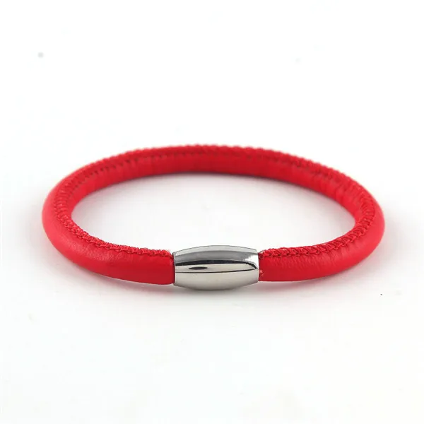 Vinnie дизайнерские ювелирные изделия высшего качества из натуральной кожи браслет 20 см бесконечные браслеты для сюжетные подвески 1 шт. распродажа - Окраска металла: red