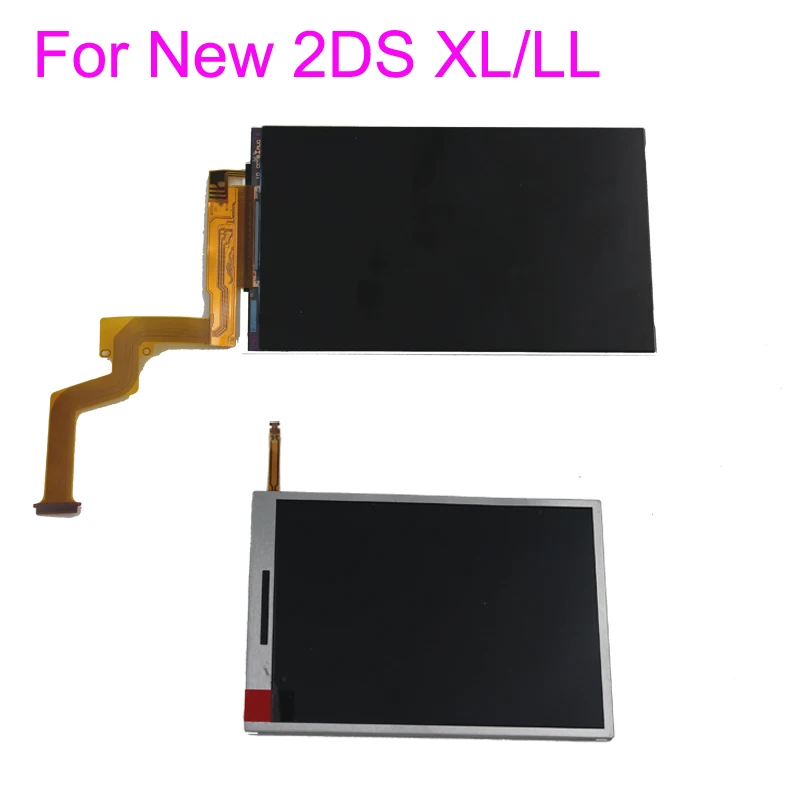 Замена нового верхнего нижнего ЖК-экрана для kingd New 2DS XL LL запасные части панели дисплея