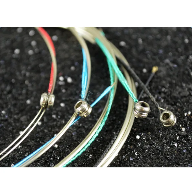 1 Pack Alice A803 Cello Strings Steel Core Nickel Silver Wound Nickel Plated Ball End Alloy winding Suitable for 4/4 cellos 4 Pieces 1 Set