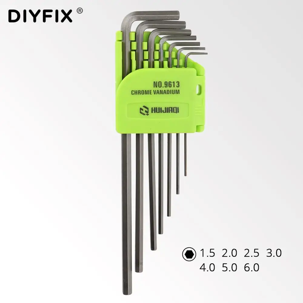 DIYFIX портативный шестигранный ключ звездообразный ключ Отвертка Набор шестигранный 1,5-6,0 мм T5-T40 для Macbook/Xbox one/PS4/HDD набор инструментов для ремонта - Цвет: 9613