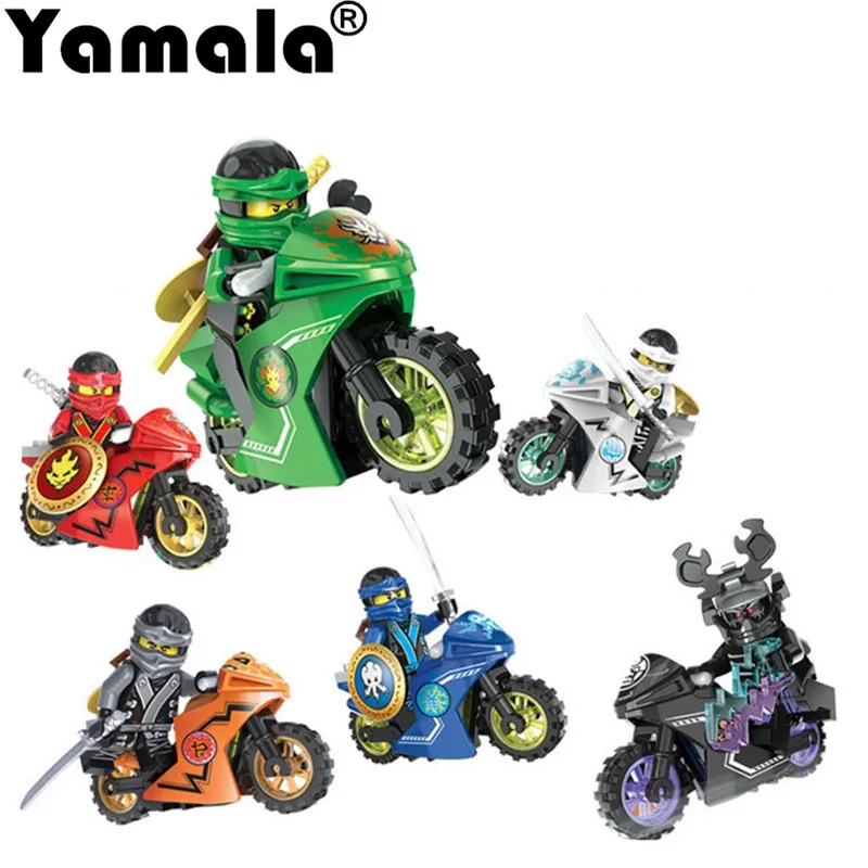 Yamala 258A Hot Ninja Motorcycle Compatible legoingly Ninjagoed Building font b Blocks b font Bricks