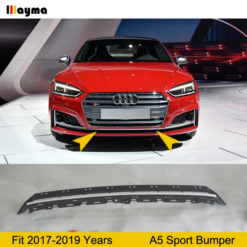 S5 стиль ABS передний бампер ниже Гиллер для Audi A5 2 двери 4 Sportback Quattro 2017 2018 год