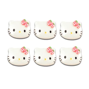 

LF 20Pcs Resin Cats Decoration Flatback Crafts Cabochon Embellishments For Scrapbooking Kawaii Cute Diy Accessories 26x22mm