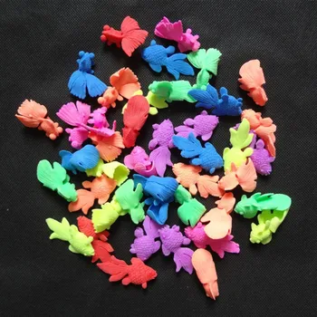 

1000g/lot Beautiful Goldfish Shape EVA Grow Up Toys Children's Favor Toy Aquarium Home Decor Free Shipping SJ043