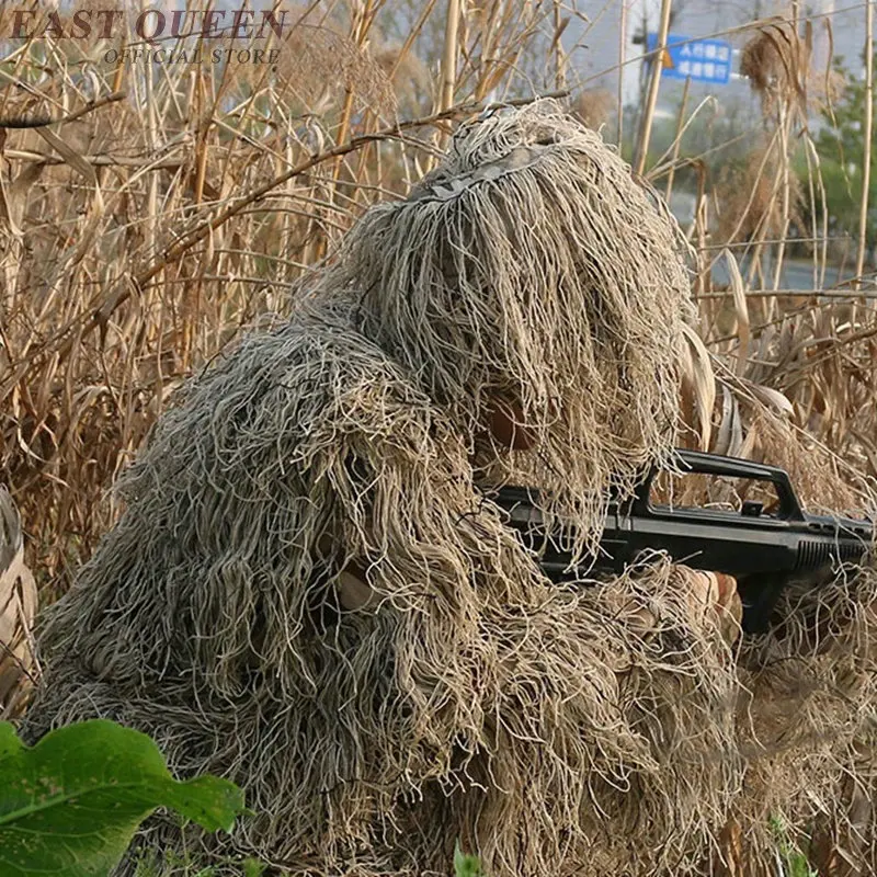 Bionic Grass Ghillie костюм маскировочный костюм Камуфляжный костюм охотничий маскировочный костюм одежда с принтом джунгли армейская одежда DD1181