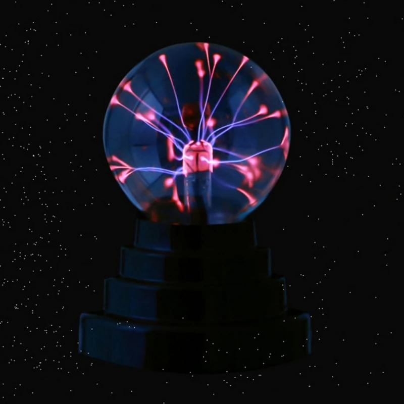 3 дюйма Стекло магический плазменный шар свет USB настольные огни Сфера ночник детский подарок на год Волшебная плазменная Ночная лампа