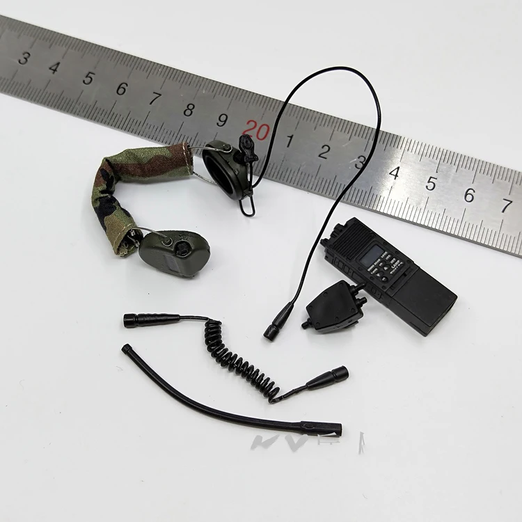 

1/6 US Navy Seal CQB3.0 Radio Receiver with Earphone Set Models for 12''Action Figures Bodies Accessories DIY
