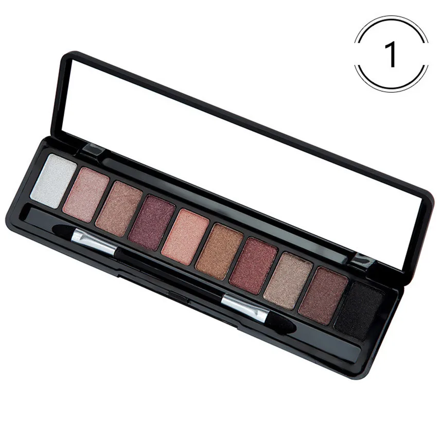 

Shimmer Matte Natural Fashion Eye Shadow Make Up Light Eyeshadow Cosmetics Set With Brush 10 Colors Eye Makeup Palette SE08 F804