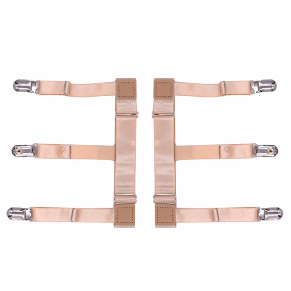 Adjustable Men Shirt Holder Gentleman Shirt Stays Suspenders Mens Braces Elastic Uniform