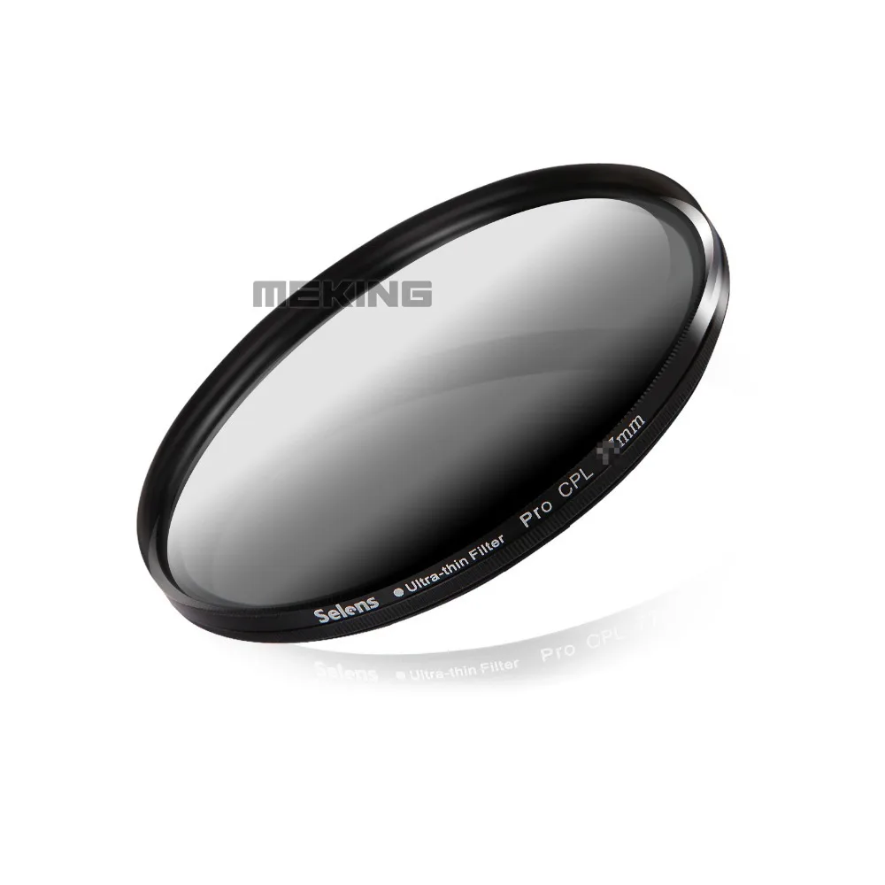 Selens 52mm PRO Ultra thin Circular Polarizer Filter CPL for 50mm lens