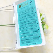 1 лотки 3D короткий стебель фен для придания объема индивидуального наращивания ресниц Rootless Premade вентиляторы синтетические волосы русский шелк