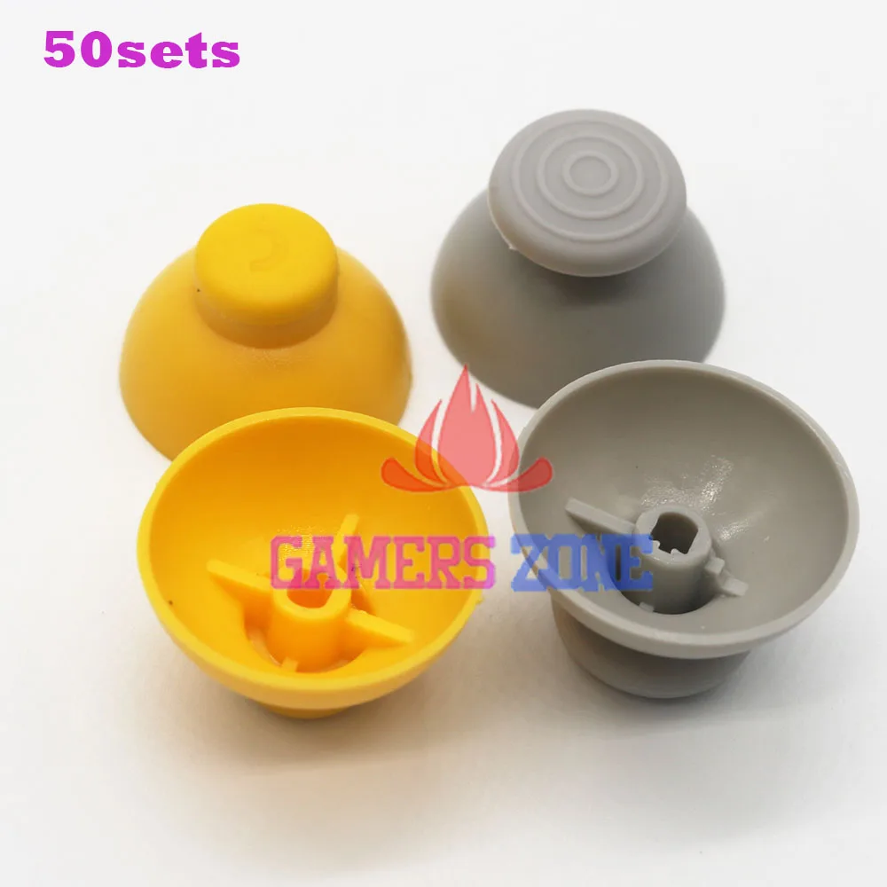 

50sets=100pcs Analog Thumbstick Joystick Stick Cap Caps for Gamecube NGC GC controller Left and right thumbsticks