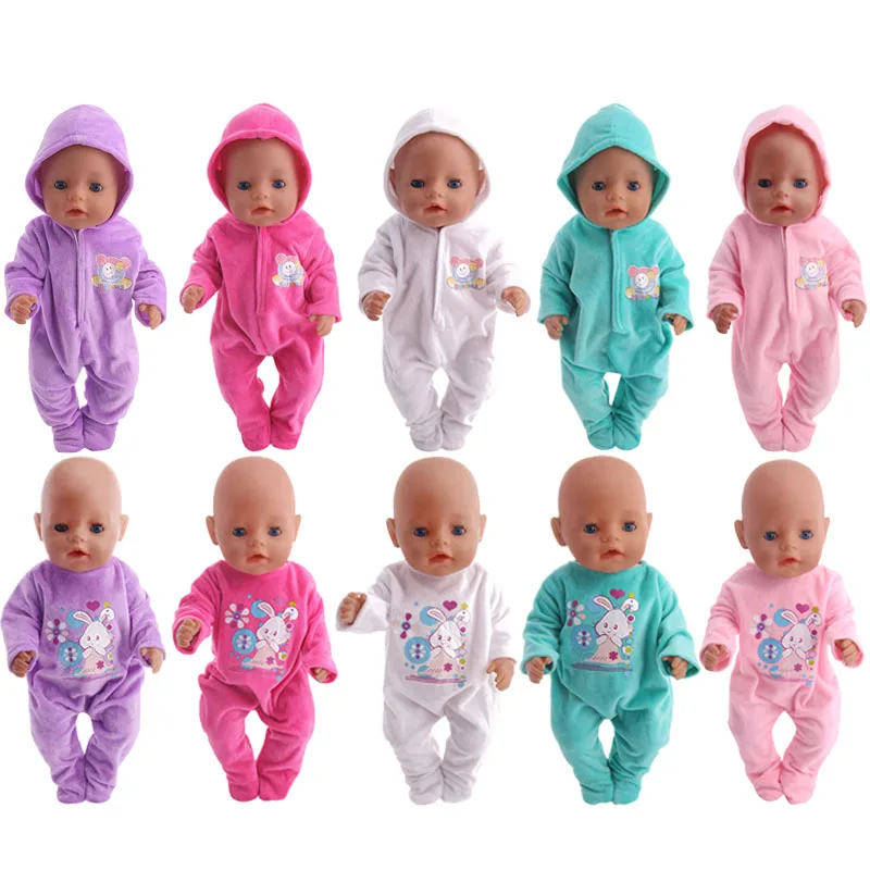 

New cute doll clothes jumpsuit 11pcs suitable fit 18-inch doll accessories children free Christmas gifts