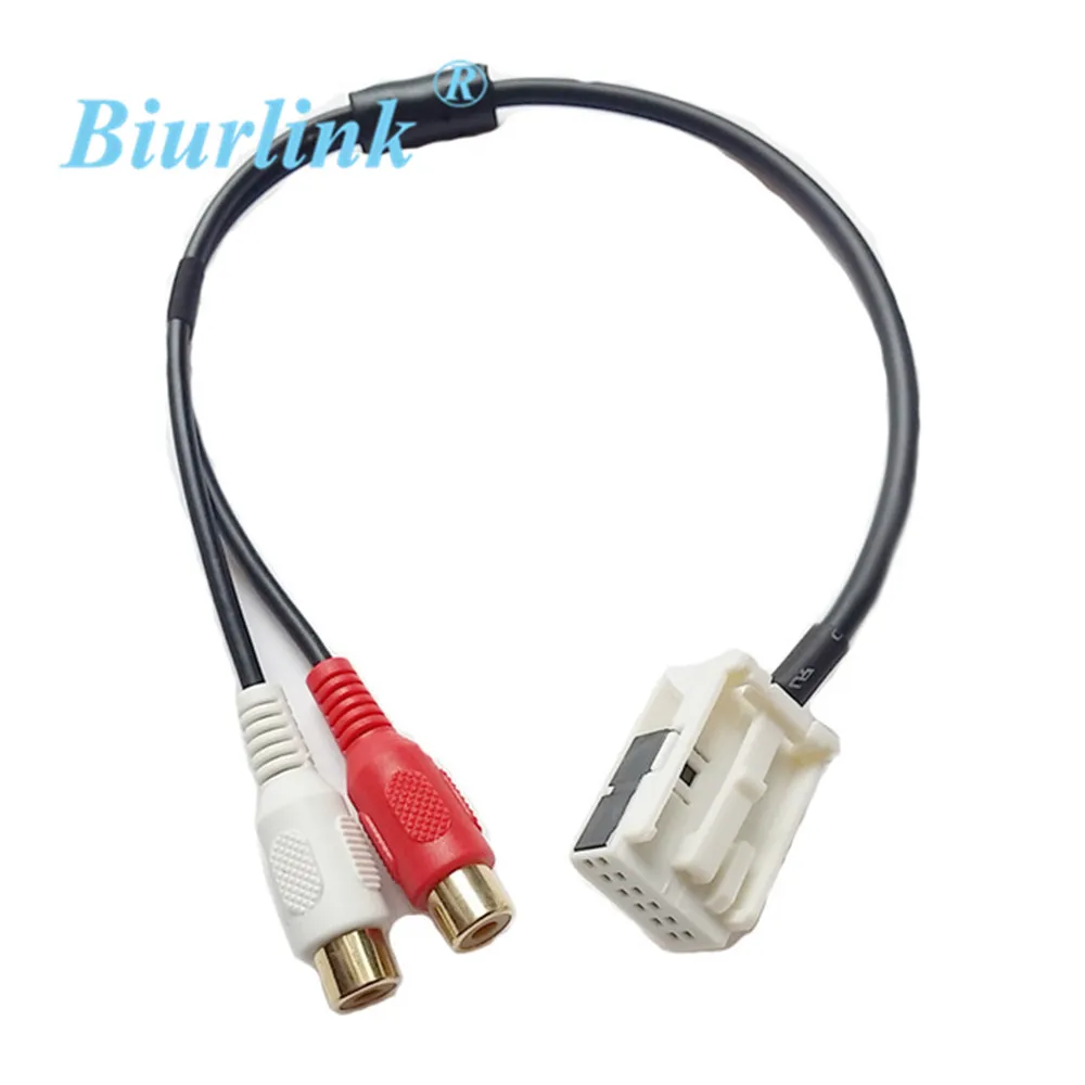 Автомобильные аудиодетали RCA Φ для BMW E60 525i 530i 540i|input cable|rca input adapteraudio cable |