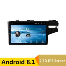 2.5D IPS Android 8.1 Car DVD Multimedia Player GPS For honda Fit jazz Right driving 2014 2015 2016-2018 radio stereo navigation