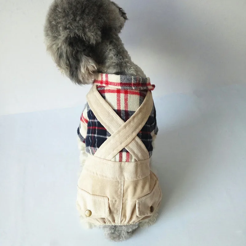 Dog Overalls Male Dog Clothes for Small Dog Jumpsuit Romper Pet Costume