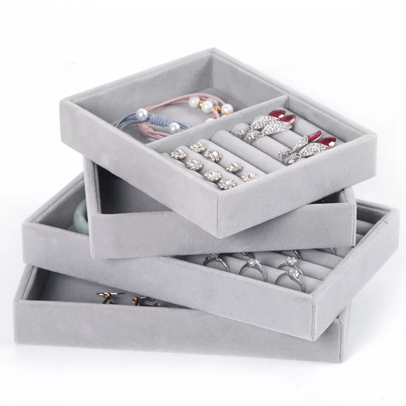 

New Arrival Small Jewelry Tray Ring Necklace Storage Organizer Bracelet Watch Display Drawer Stuff Finishing Multi-functional