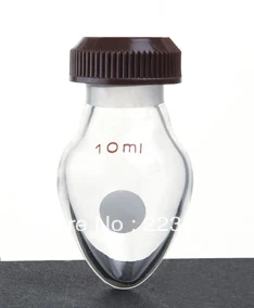 

SYNTHWARE Flask, Pear shape, Threaded, Capacity:10ml F321010