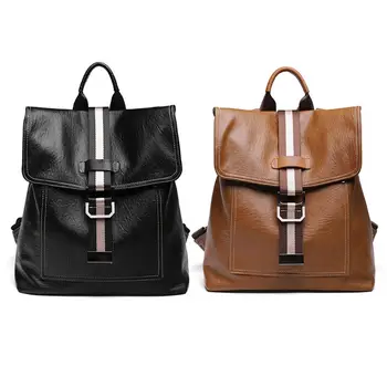 

2020 New Fashion Women Lady School Leather Girls Anti Theft Backpack Travel Shoulder Bag Purse