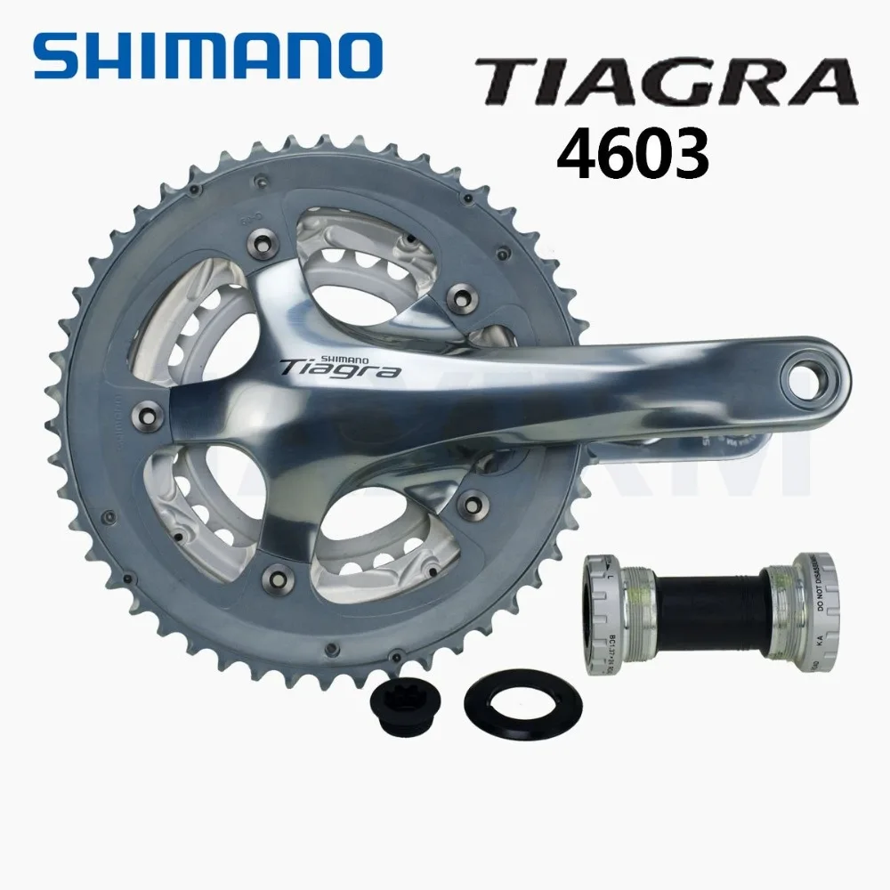 Shimano Tiagra FC-4603 велосипед шатун со звездочками для велосипеда 3x10 Скорость 50/39/30T серебро 170 мм 175 мм
