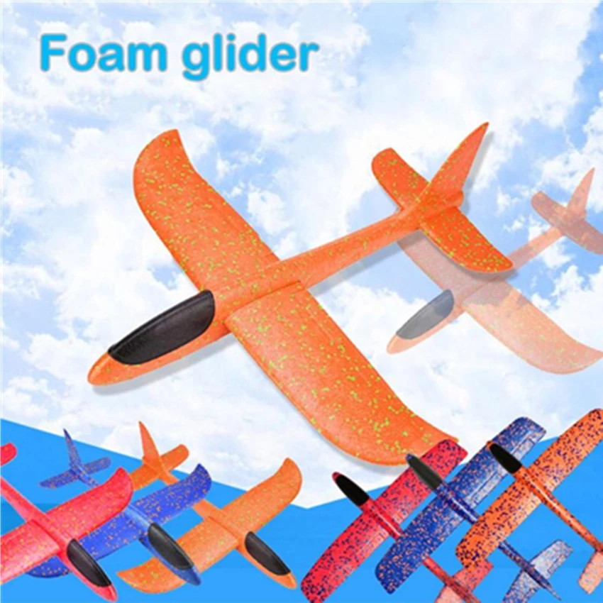 Kids Toys Hand Throw Flying Plane Foam Aeroplane Model Outdoor Launch