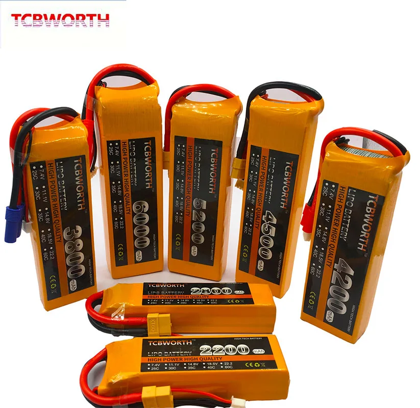 TCBWORTH power 3S 11,1 V 6000mAh 40C Max 80C 3S RC LiPo батарея для РУ самолет квадротор вертолет Дрон 11,1 V 3S Li-Po батарея