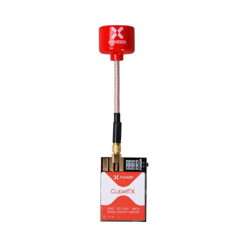 FPV Transmitter Foxeer ClearTX 5.8G 48CH 25/200/600mW Adjustable Video Transmitter VTX with RaceBand and Pit Mode for FPV FPV Transmitter Foxeer ClearTX 5.8G 48CH 25/200/600mW Adjustable Video Transmitter VTX with RaceBand and Pit Mode for FPV