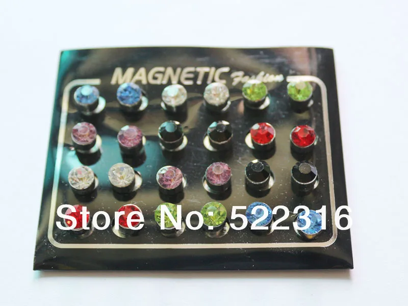 free shipping crystal mix lots earring fashion jewelry stud