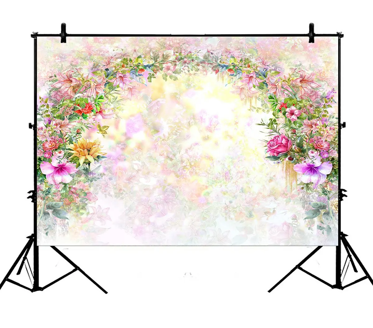 

5x7ft Multicolored Nature Blossoms Polyester Photo Background Portrait Backdrop
