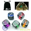 Bescon Mineral Rocks GEM VINES 6 Sides 16MM Dice Set 20 Pack, 5/8"  D6 Mineral Rock Dice Set in Assorted Colors 4