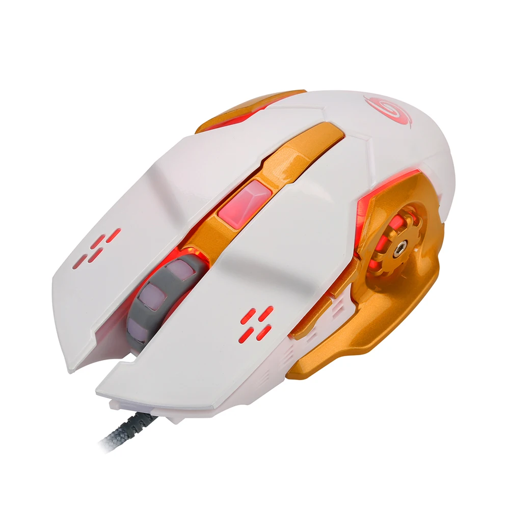 Silent Mute USB Wired Mouse Gaming Mechanical Luminous Mice for Laptop Desktop Computer