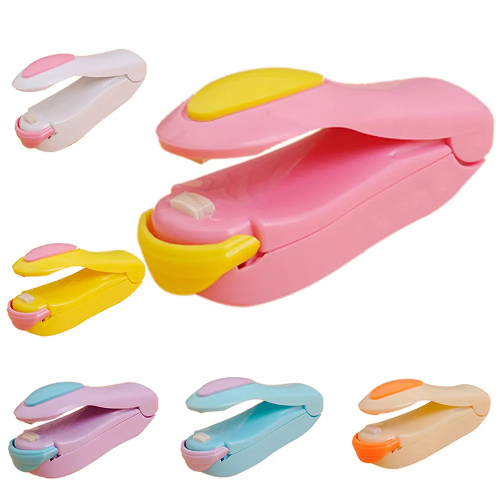 1 Piece Portable Household Mini Heat Sealing Machine Ceramic Impulse Sealer Seal Packing Capper Plastic Bag Food Sealer