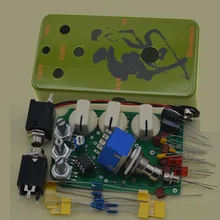 Эффект поделки distortion педаль все комплекты с 1590B и 9pin 3PDT ножной переключатель правда обход НЕТ1