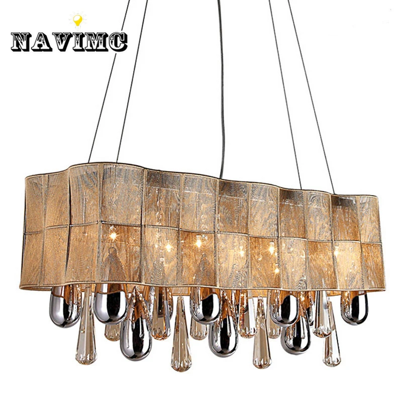 Vintage Chandelier European luxury modern Lighting LED K9 rectangular Modern crystal chandelier for dinning room Lights Lamp Vintage Chandelier European luxury modern Lighting LED K9 rectangular Modern crystal chandelier for dinning room Lights Lamp
