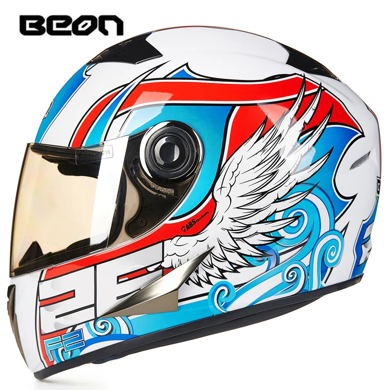 BEON Four Seans анфас классический мотоциклетный картинг шлем горный велосипед ATV мотоциклетный головной убор casco capacete B-500 - Цвет: 4