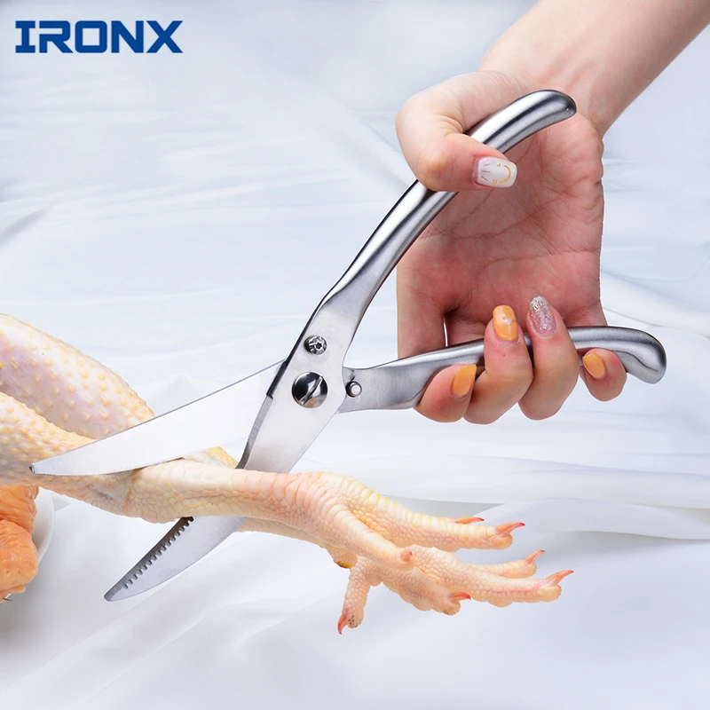 

High Quality Poultry Shears Strong Kitchen Shears Stainless Steel Poultry Fish Chicken Bone Scissors Kitchen Useful Tools