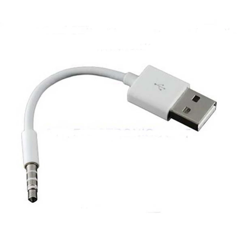 20 سنتيمتر المحمولة USB كابل بيانات لآبل آي بود USB إلى 3.5 ملليمتر جاك محول كابل ل MP3 MP4 لاعب رئيس شحن سلك