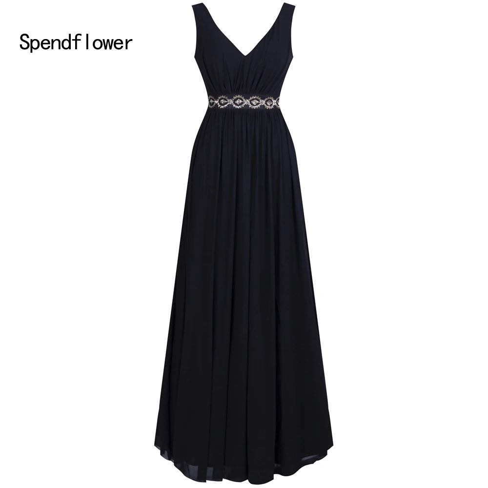 2018 Новый Дизайн Из вечернее платье торжественное платье с открытой спиной выпускного платья Черный air морщин юбка