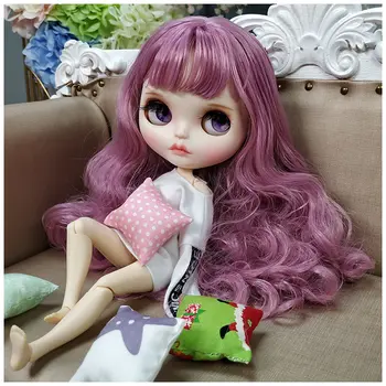 

Long Curl Hair 1/6 30cm Blyth BJD Doll With Makeup ,Clothes And Shoes Suitable For DIY Dessing And Makeup Hot Child Brinquedos
