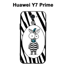 Huawei Y7 Prime Чехол черный 3D помощи чехол для huawei Y 7 Премьер случае телефон силикона мультфильм ТПУ Y7 prime чехол для телефона