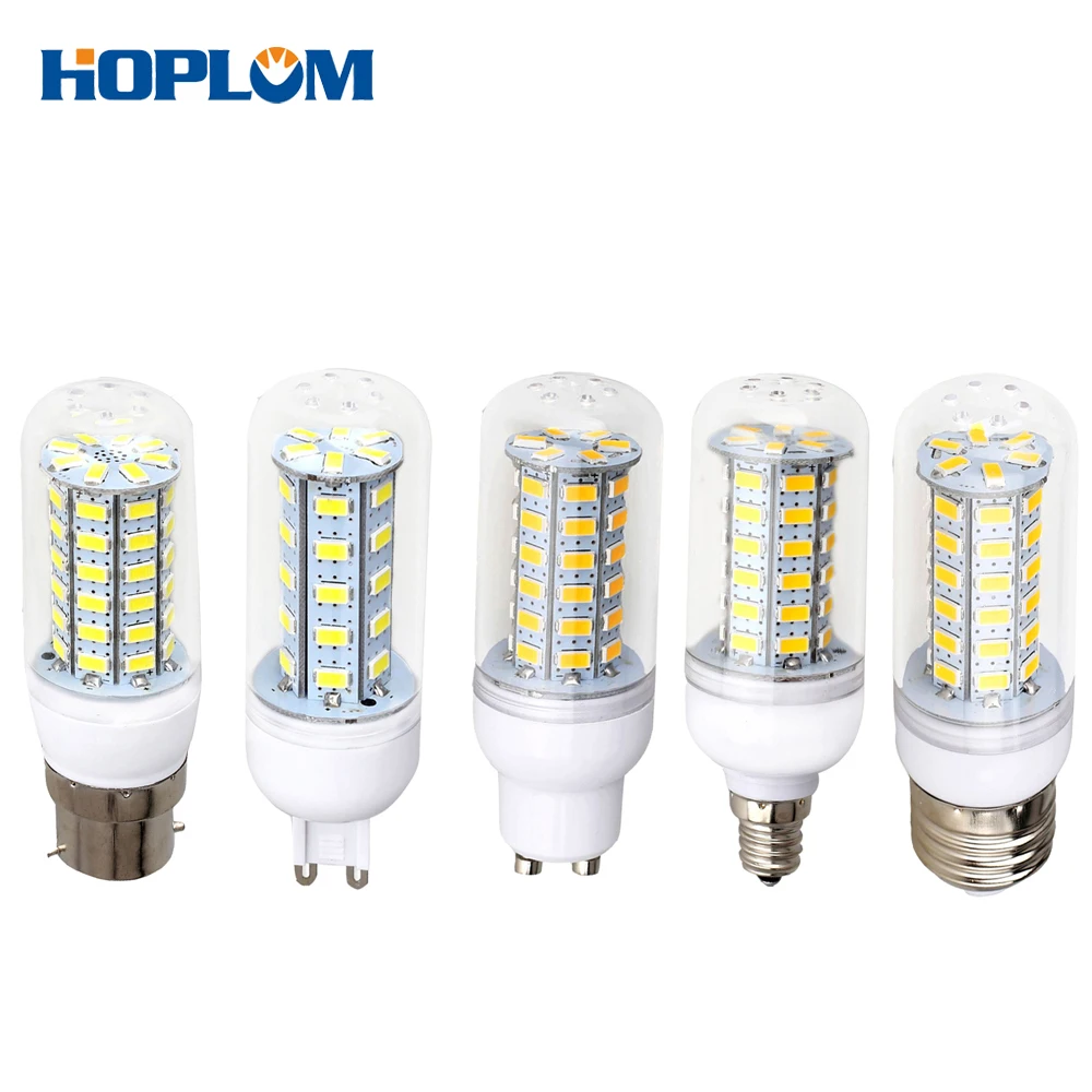 

E27 E26 B22 E12 E14 GU10 G9 base type 5730 SMD chip led corn lamp Incandescent led light bulb 110V