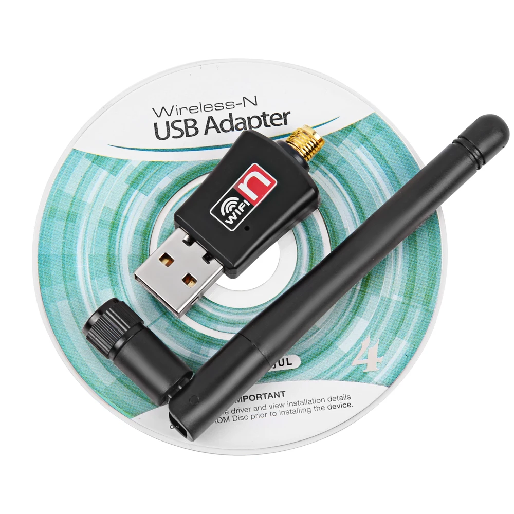 Беспроводной Wi Fi адаптер 300 Мбит/с 2 дБи USB антенна мини Сетевая LAN карта 802 11 b/g/n 4G