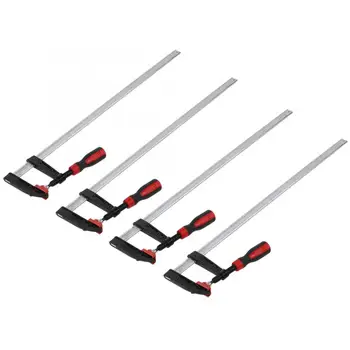 

4Pcs Heavy Duty F Clamps Woodworking Bar Clips Quick Slide DIY Hand Tool Kit