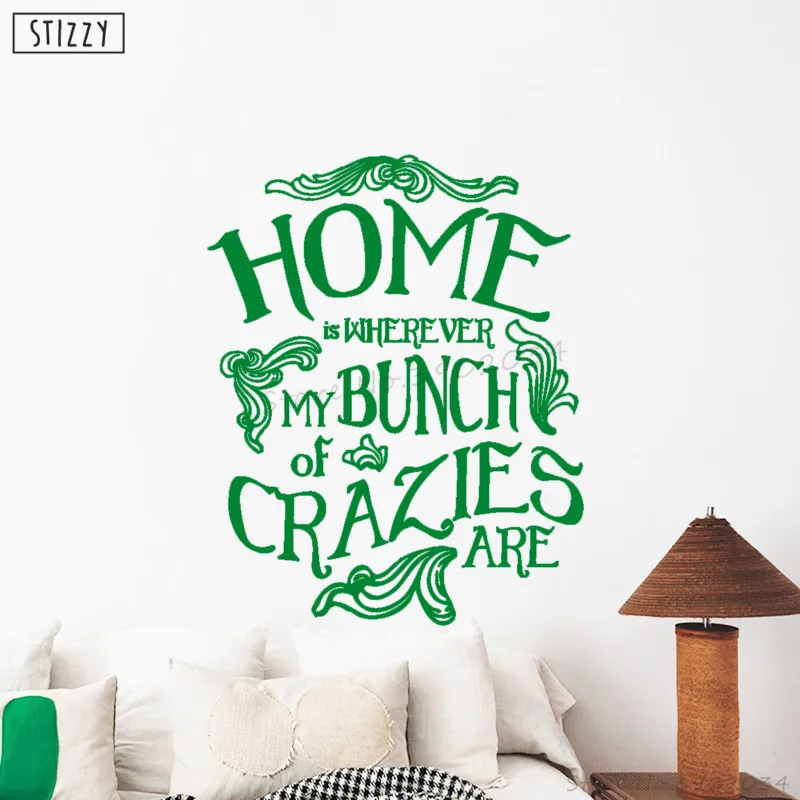 Настенная Наклейка stizzy Entryway Family Art поговорка наклейки на стену креативный