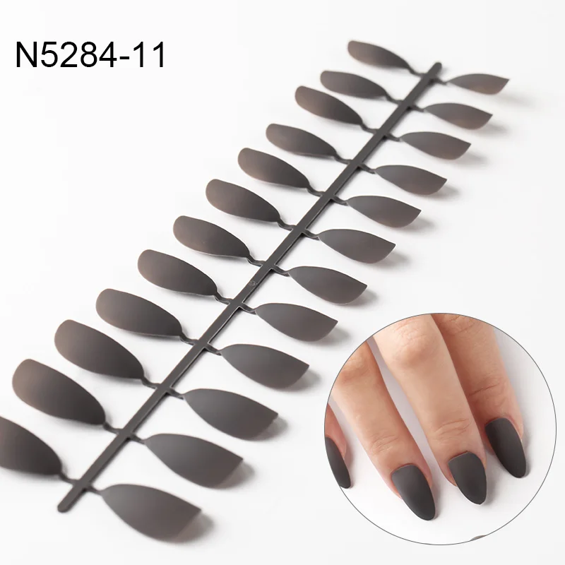 ROSALIND 24pcs Matte Fake Nails Nail Art Manicure Tips For False Nail Art Decoration Forms Extension Manicure Art False Nails