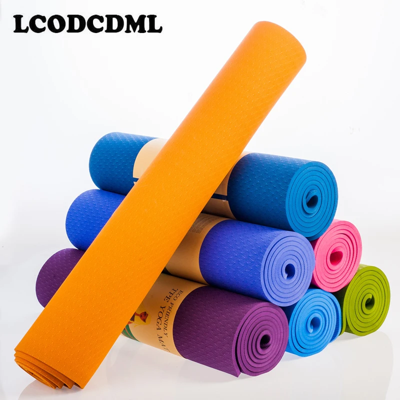 high quality TPE Yoga Mat 6mm Fitness Mat Fitness Yoga Sport Mat